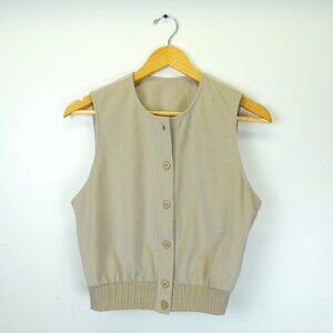 1970's Paddle & Saddle tan vest